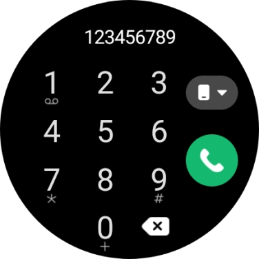 Press the call icon.