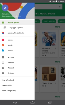 Press My apps & games.