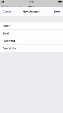 Press Description and key in the required name.