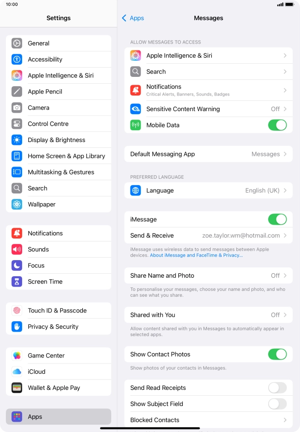 Slide your finger upwards starting from the bottom of the screen to return to the home screen.