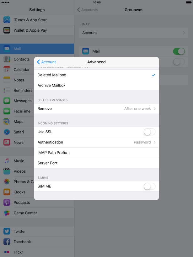 Press Authentication.