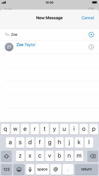 Press the required contact.