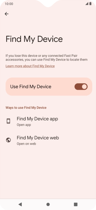 Press the Home key to return to the home screen.