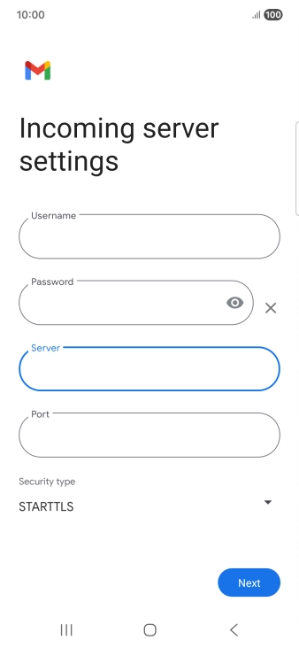 Press the field below 