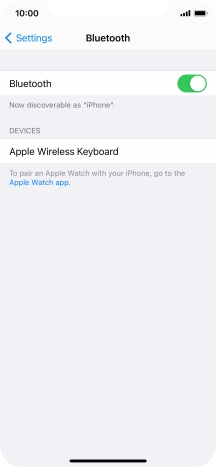 Press the required Bluetooth device and follow the instructions on the screen to pair the device with your phone.