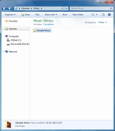 Go to the required folder in your tablet's file system.