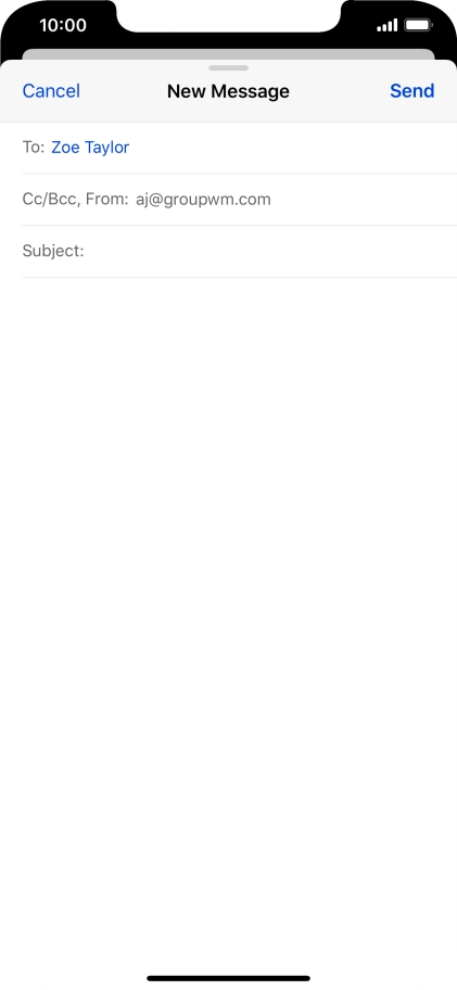 Press the field next to 