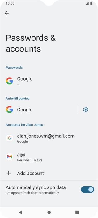 Press the Home key to return to the home screen.