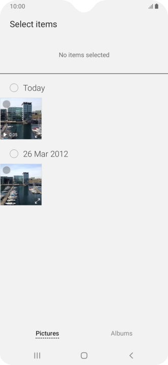 Press the required picture.