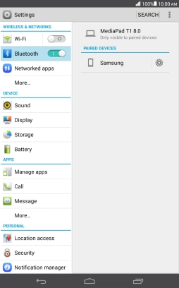 Press the Home key to return to the home screen.