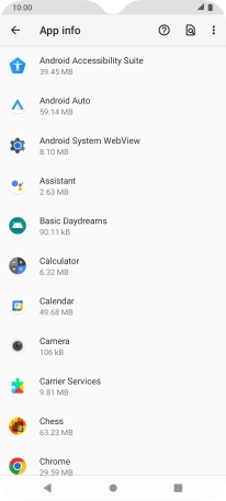 Press the required app.