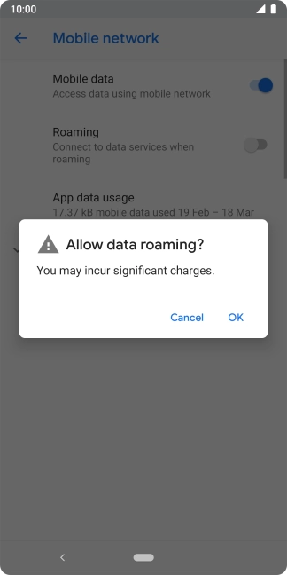 If you turn on the function, press OK.