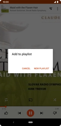 Press NEW PLAYLIST.