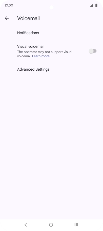 Press Advanced Settings.