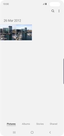 Press Albums and go to the required folder.