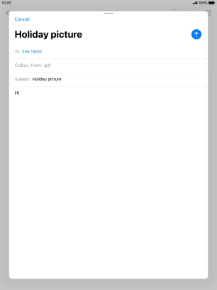 Press and hold the text input field until a pop-up menu is displayed.