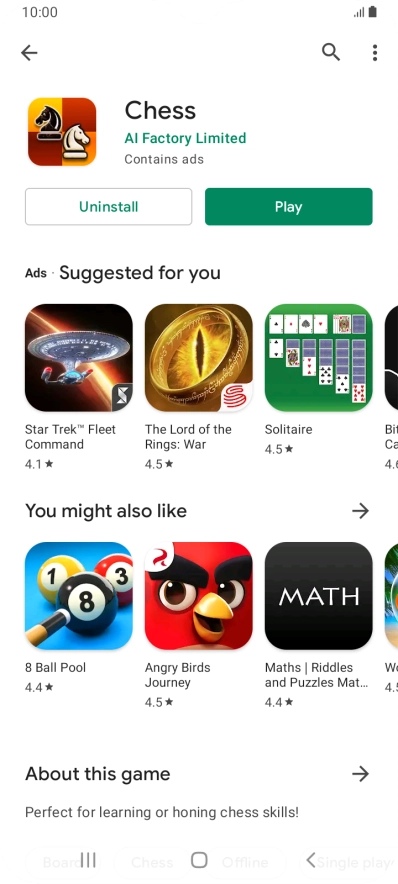 Press the Home key to return to the home screen.