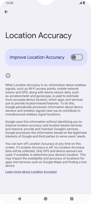 If you press the indicator next to 