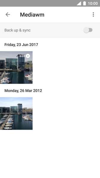 Press and hold any picture or video clip.