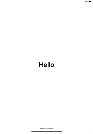 Slide your finger upwards starting from the bottom of the screen.