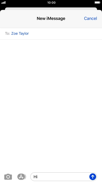 Press the send icon.