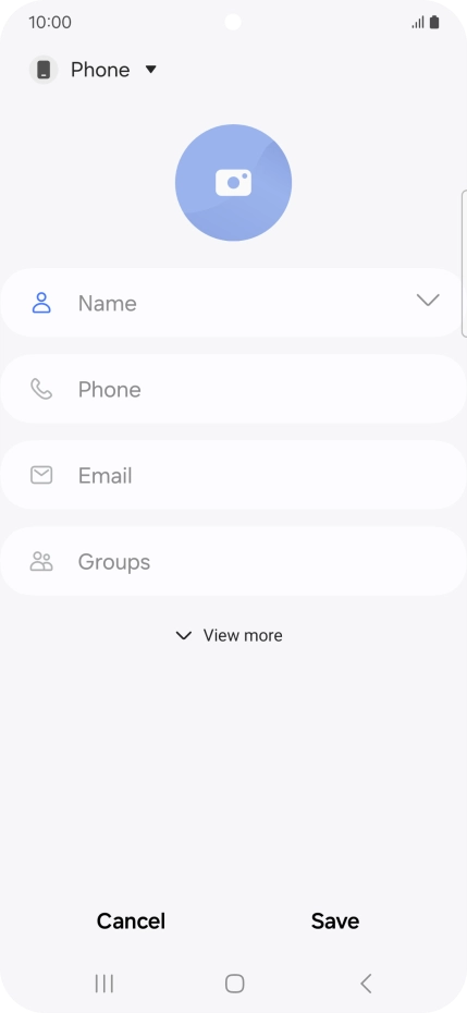 Press the address book drop down list.