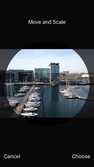 Drag the frame to the required position to select the required detail and press Choose.