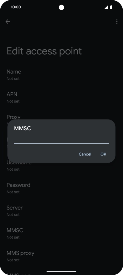 Key in http://pxt.vodafone.net.au/pxtsend and press OK.
