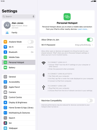 Press the Home key to return to the home screen.