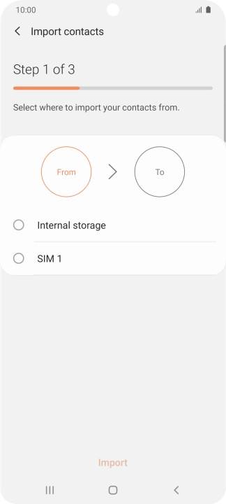 Press the name of the SIM.
