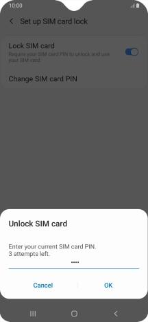 Key in your PIN and press OK.