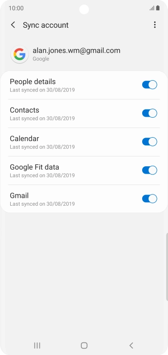 Press the Home key to return to the home screen.