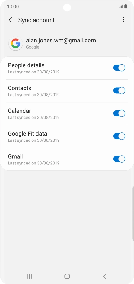Press the Home key to return to the home screen.