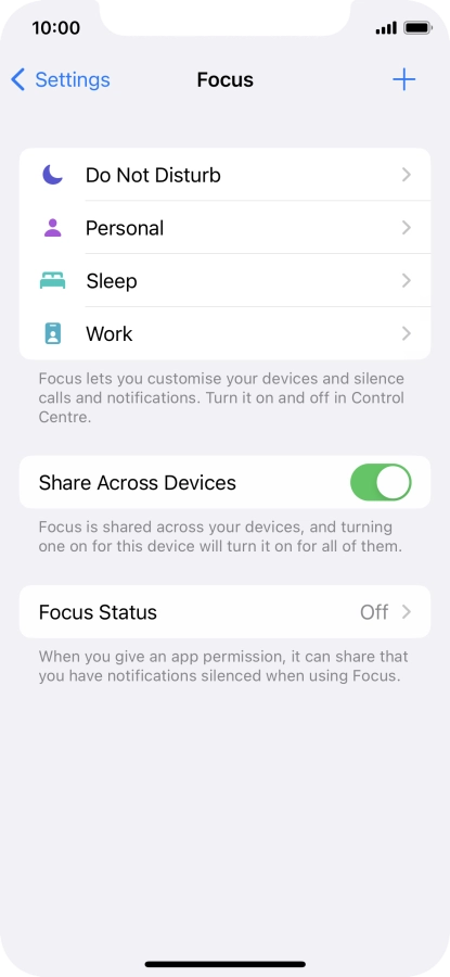 Press Do Not Disturb.