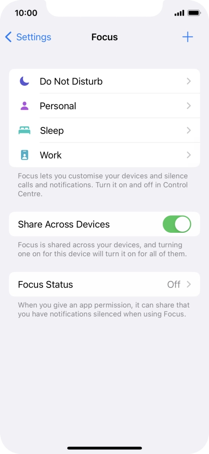 Press Do Not Disturb.