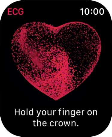 Place your index finger on the Digital Crown while the measurement is done.