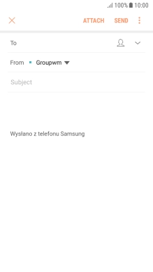 Press To and key in the first letters of the recipient's name.