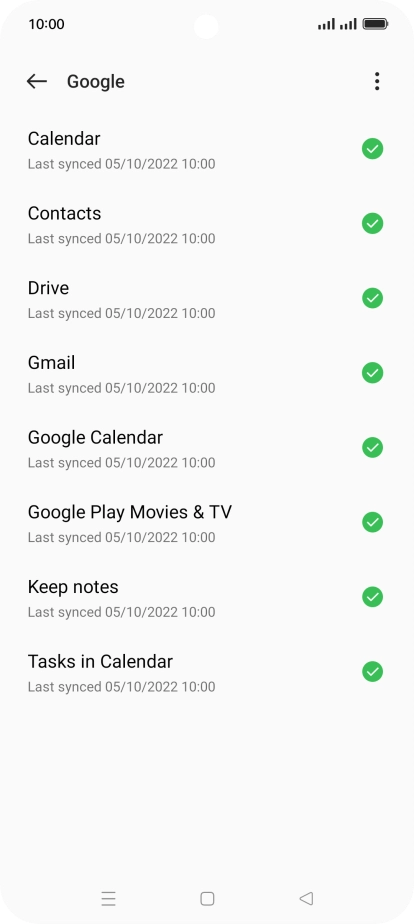 Press the Home key to return to the home screen.