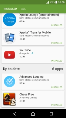 Press the required app.