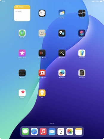 If you're using a Widget Stack: slide up or down on the stack to select the required widget.