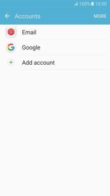 If this screen is displayed, you email account has been recognised and set up automatically. Follow the instructions on the screen to key in more information and finish setting up your phone.