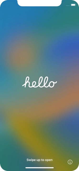 Slide your finger upwards starting from the bottom of the screen.