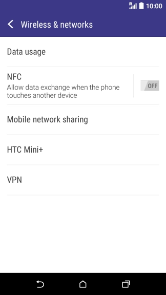 Press Mobile network sharing.