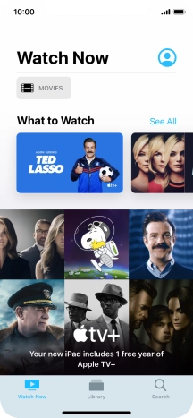 Slide your finger upwards starting from the bottom of the screen to return to the home screen.