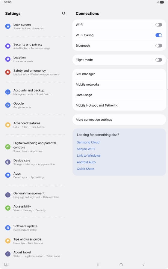 Press Software update.