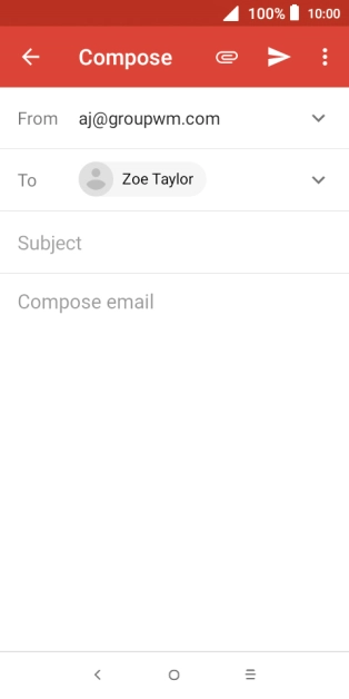 Press Subject and key in the required subject.