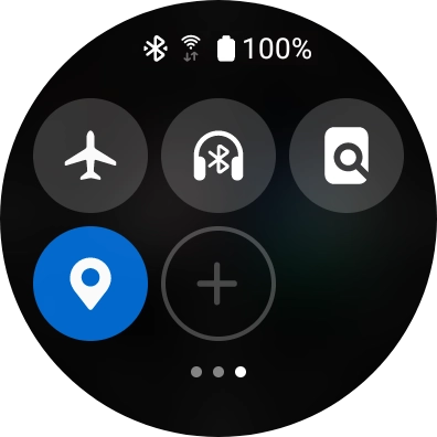 Press the find my phone icon to send a signal to your phone.