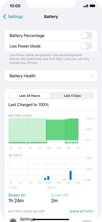 Press Battery Health.