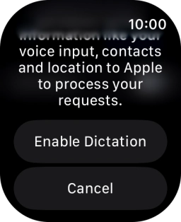 Press Enable Dictation.