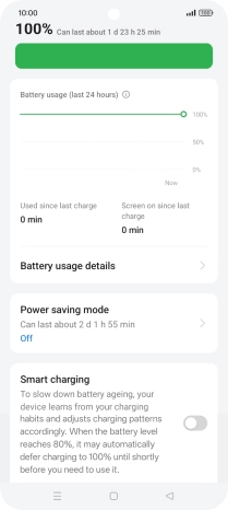 Press Power saving mode.